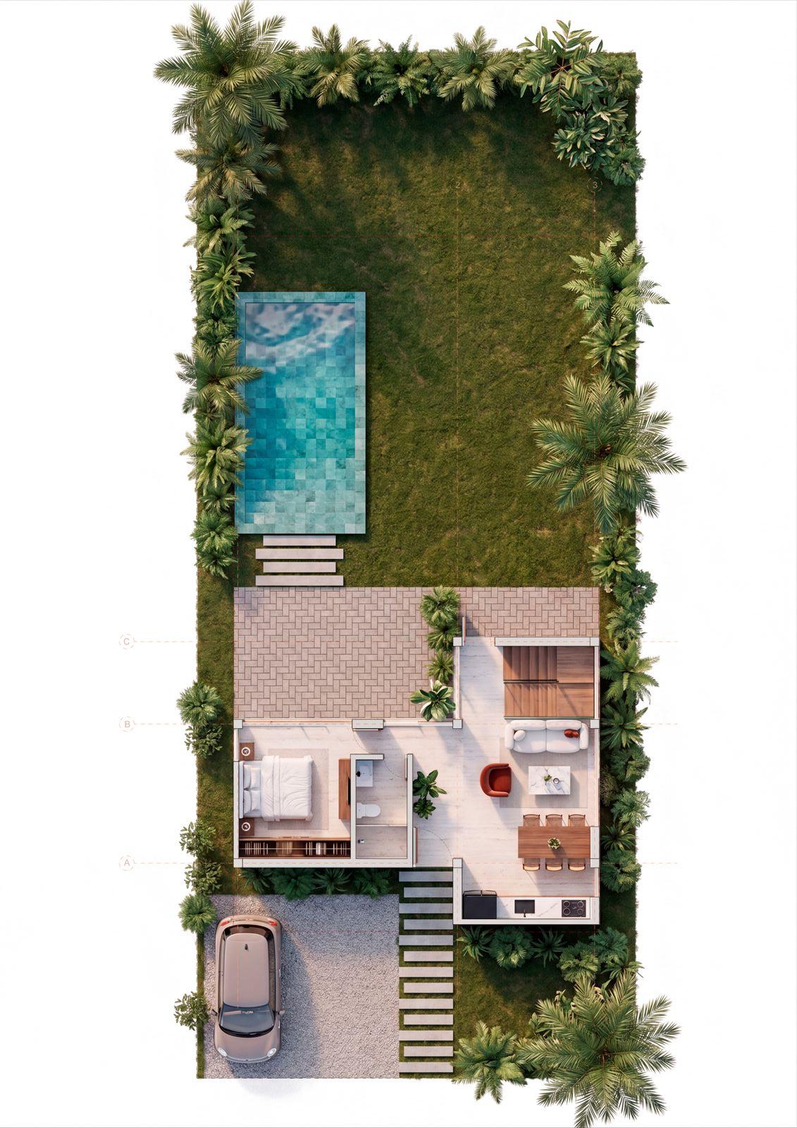 Plano piso 1 de la villa York